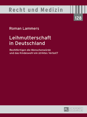 cover image of Leihmutterschaft in Deutschland